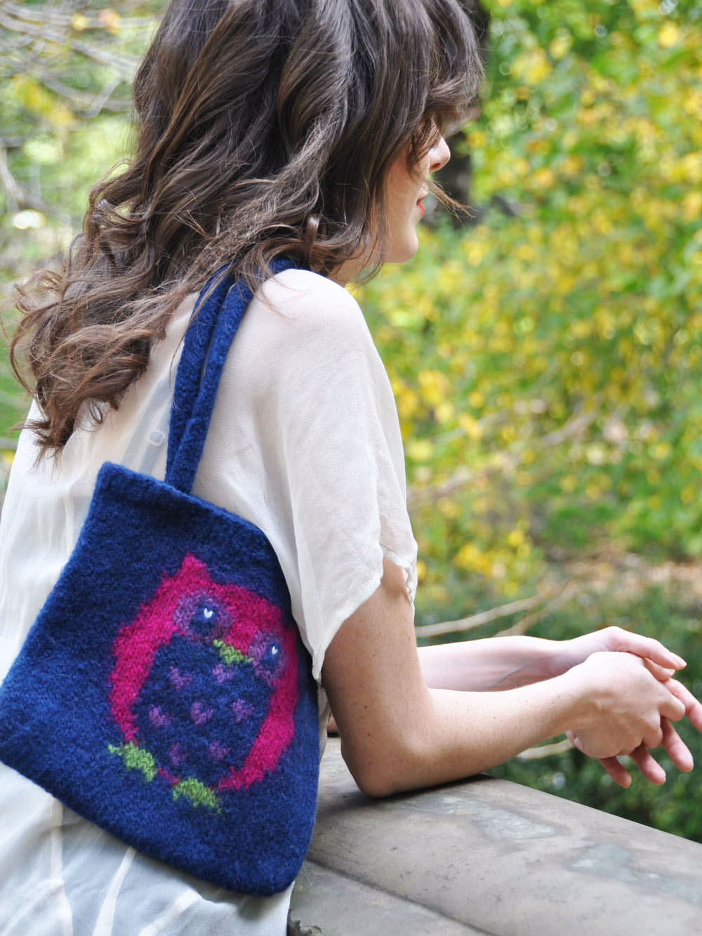 “Owl Always Love You” Felted Purse