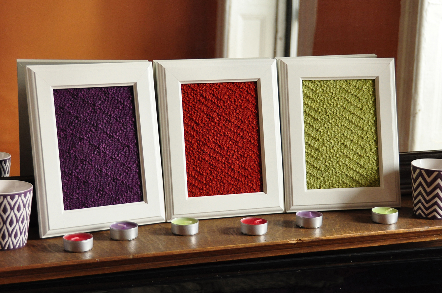 “Aztec Textures” Knitted Wall Art