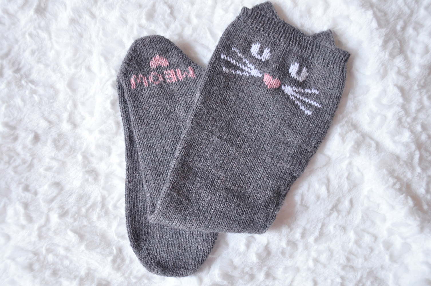 “Check Meowt!” Animal Knee High Socks